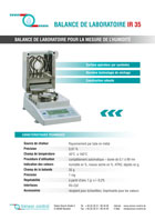 Download brochure Appareil de laboratoire - Réglage de l‘humidité IR 35